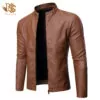 Genuine Sheepskin Leather Jacket Men's