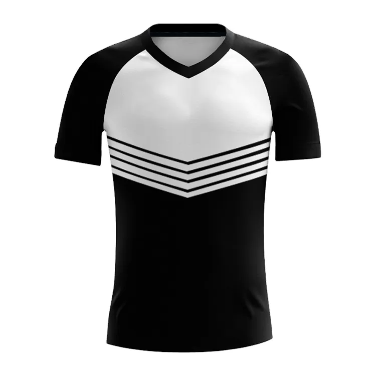 Football Uniform Black & White Sublimation T-Shirt