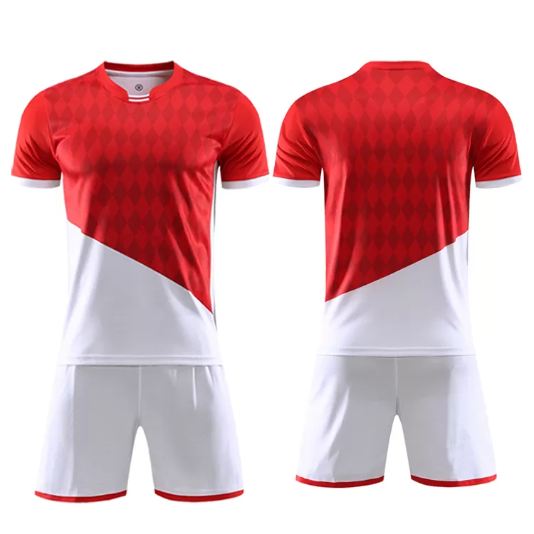 Red And White  Sublimation Soccer Uniform
