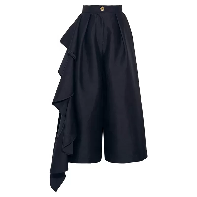 Two Twinstyle Ruffles Patchwork Pants For Women