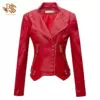 Genuine Cow Leather Jacket For Women's
