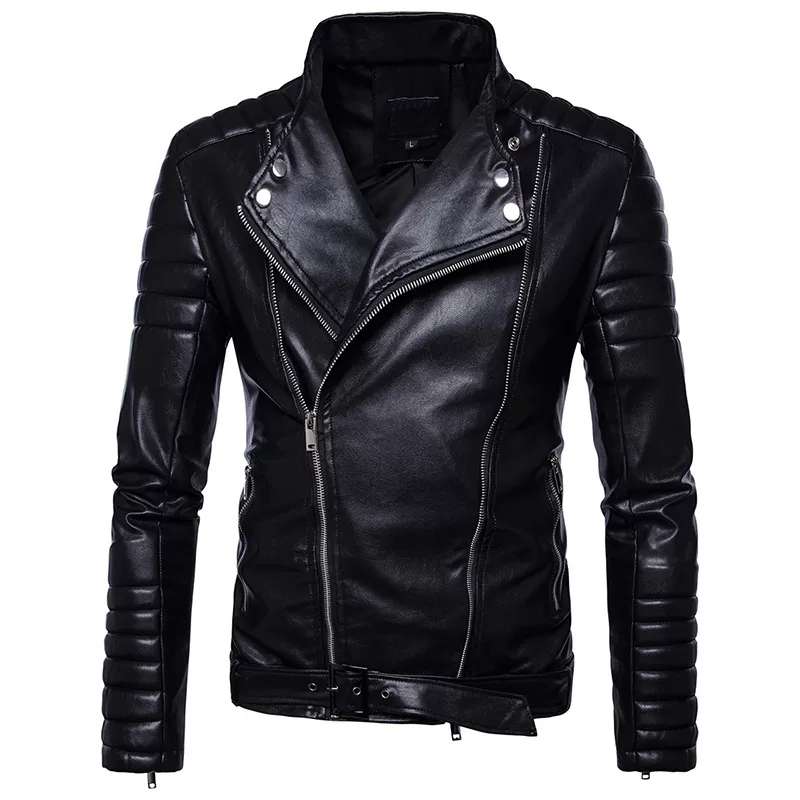 Genuine Sheepskin Leather Jacket Men's