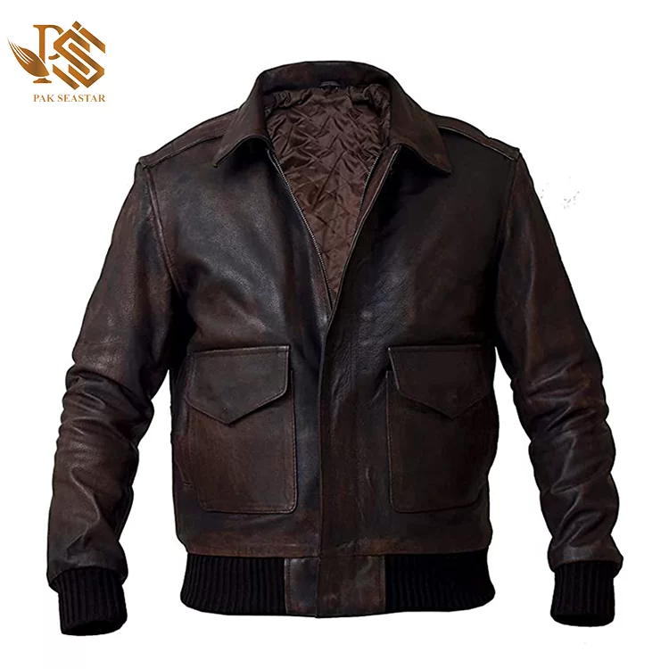 Genuine Aviator Military Leather Jacket