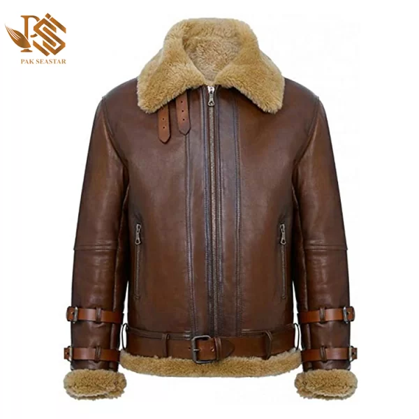 Genuine Aviator Brown Leather Jacket