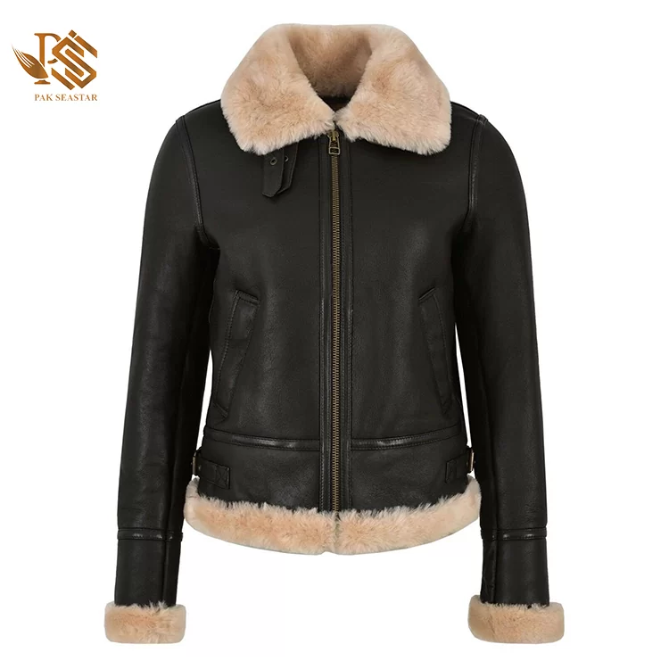Genuine Aviator Leather Women Jacket