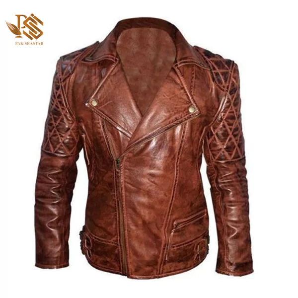 Genuine Brown Women Leather Jacket